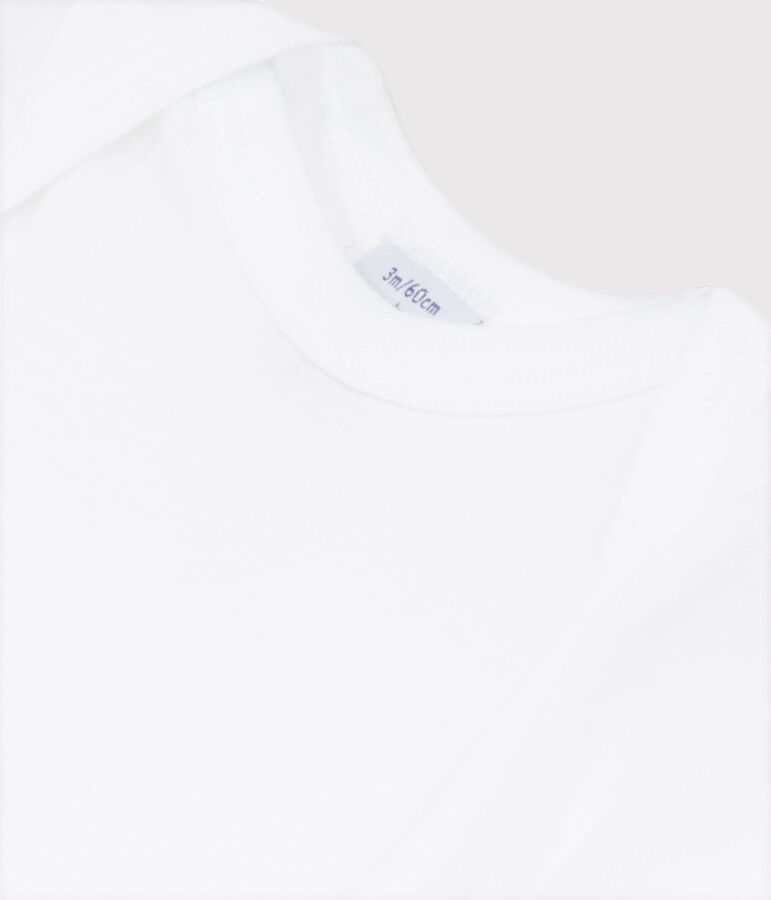 Body bianco manica corta beb&egrave; bianco