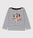 Marinière bambina in cotone spesso con serigrafia