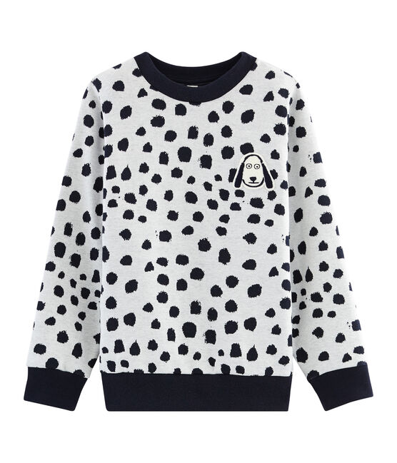 Felpa Jean Jullien bianco MARSHMALLOW/ DOTTIES
