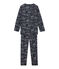 Pigiama per bambina blu SMOKING/bianco ECUME