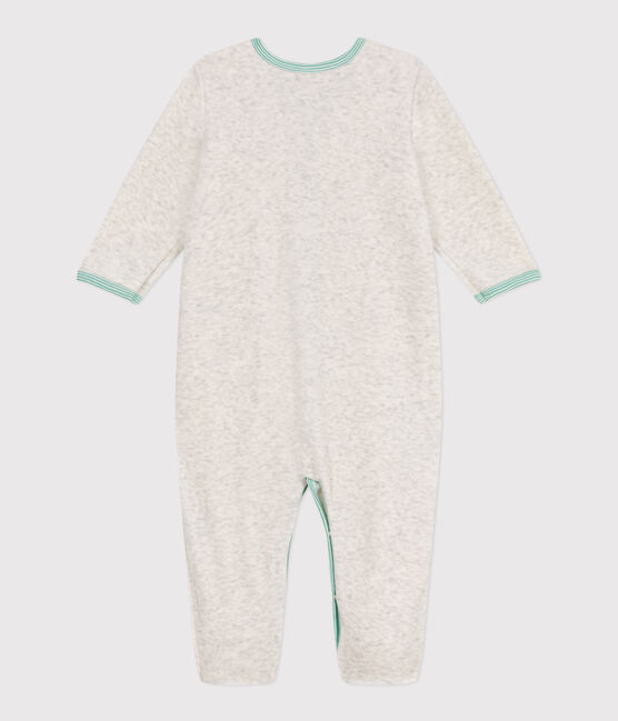 Pigiama in ciniglia tinta unita neonato beige MONTELIMAR CHINE