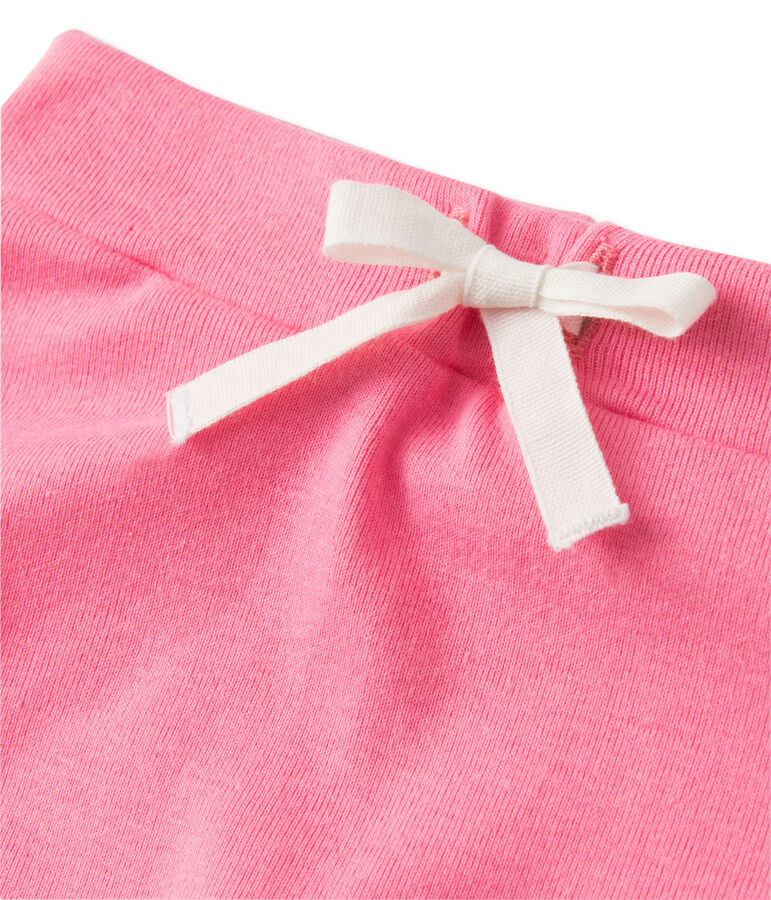 Coordinato per beb&egrave; femmina shorts e t-shirt arancione/rosa