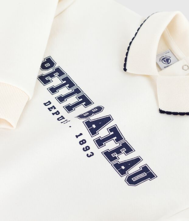 Felpa in cotone stampato bambino MILK