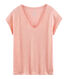 T-shirt maniche corte donna in lino cangiante