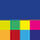 blu / multicolore