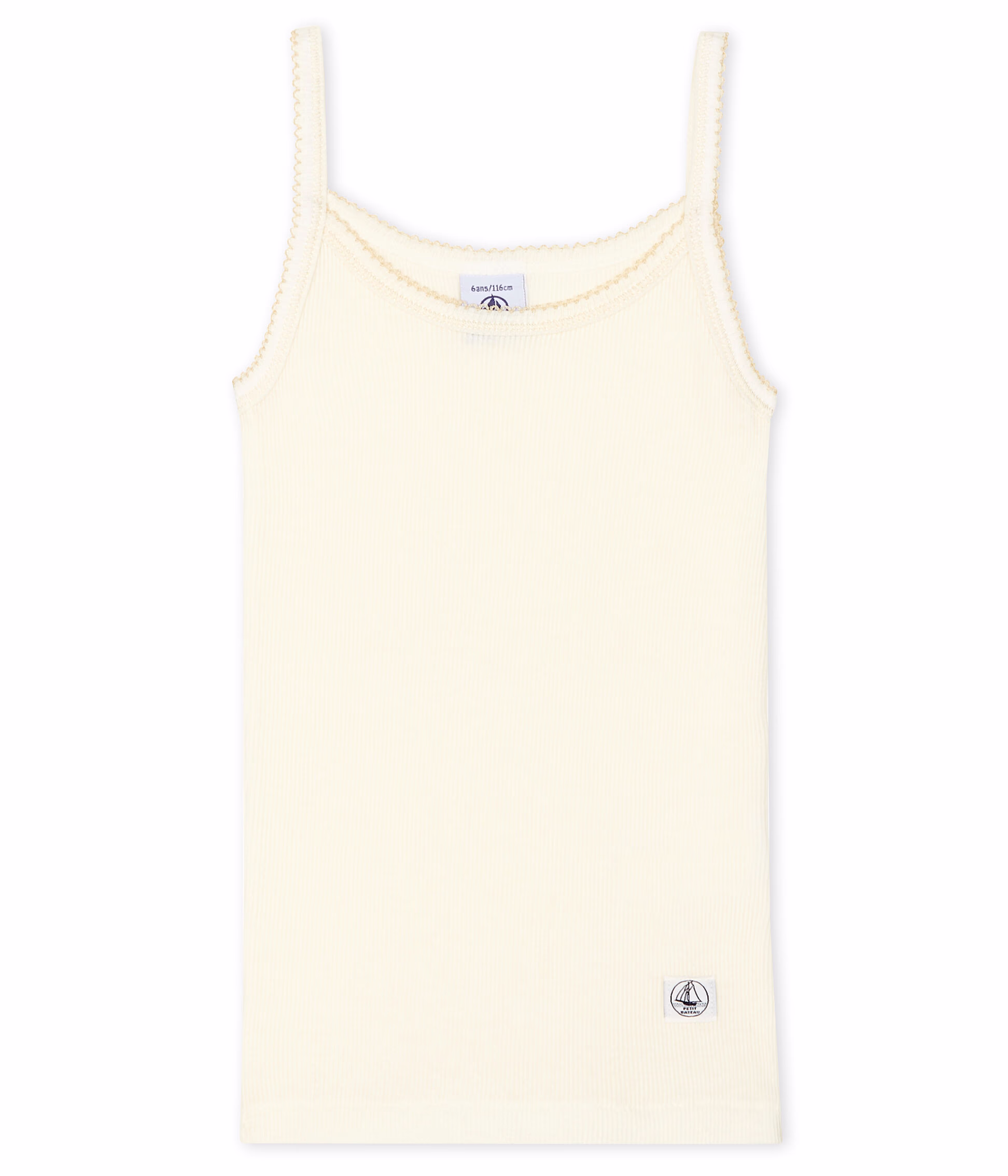 Canottiere con spalline bambina in cotone lana seta 5100501040