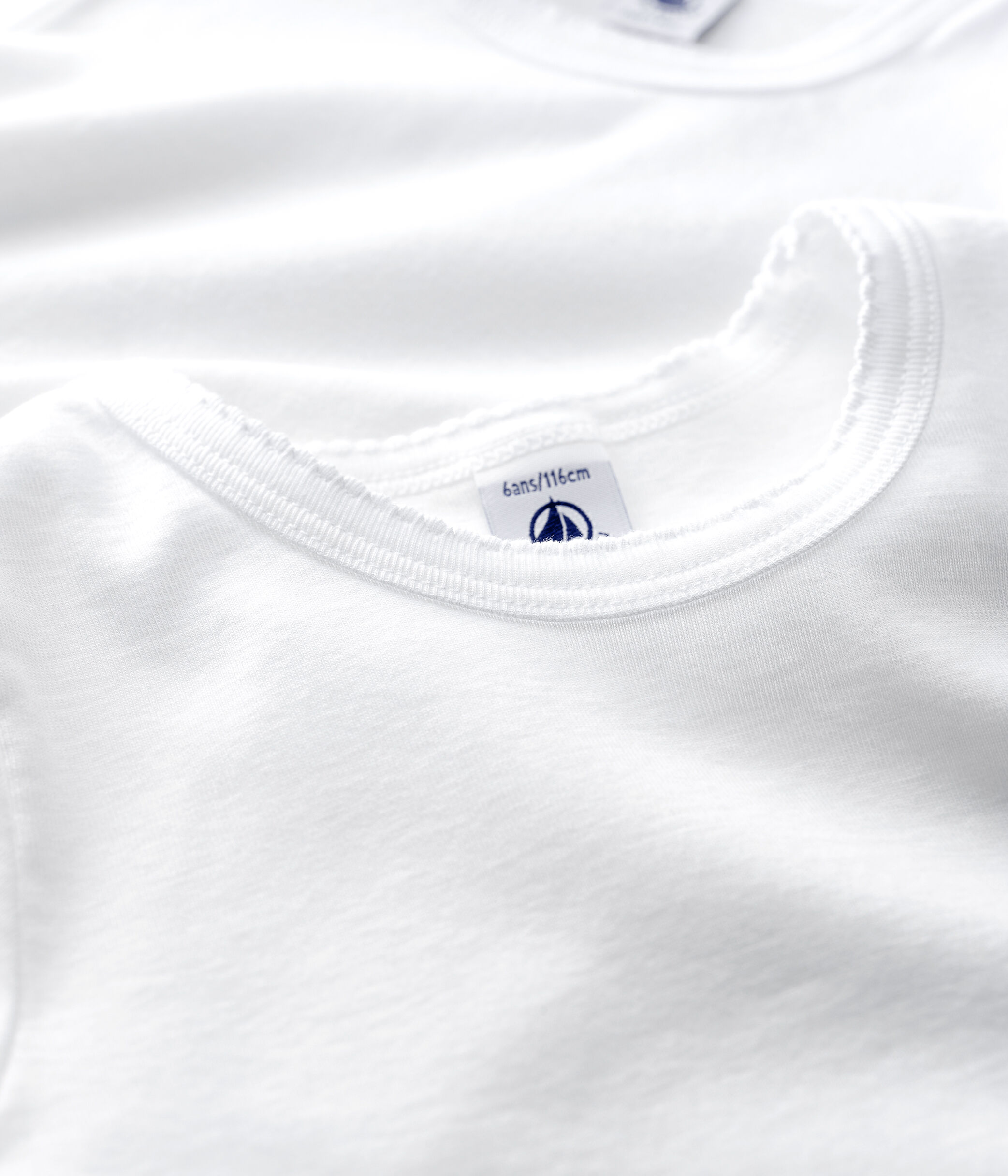 Confezione da 2 t shirt bianche manica corta bambina A0AAB00