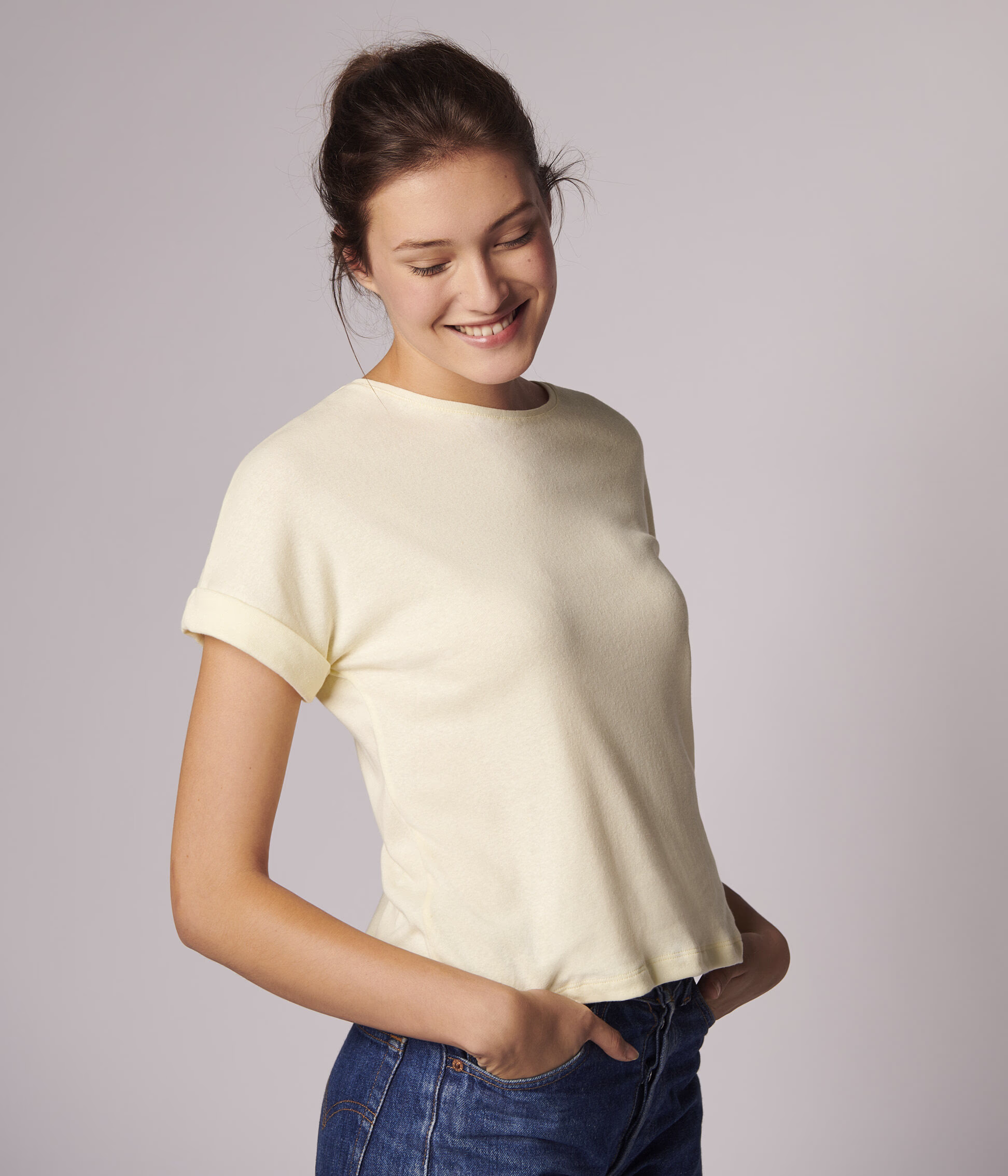 Magliette tinta unita sale donna