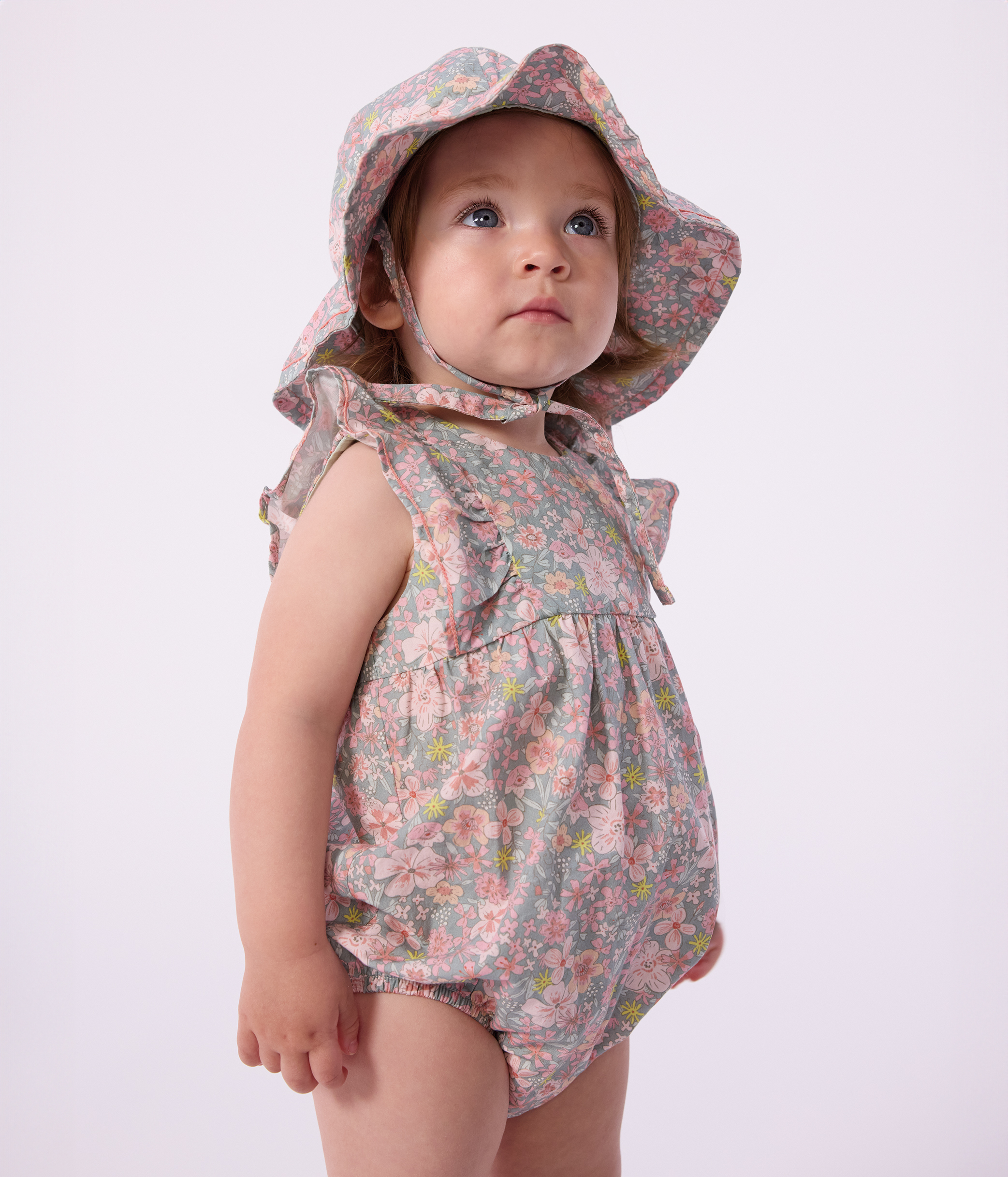 PaGLIACCETTO *さま　専用 Pagliaccetto senza maniche in cotone con stampa a fiori neonato