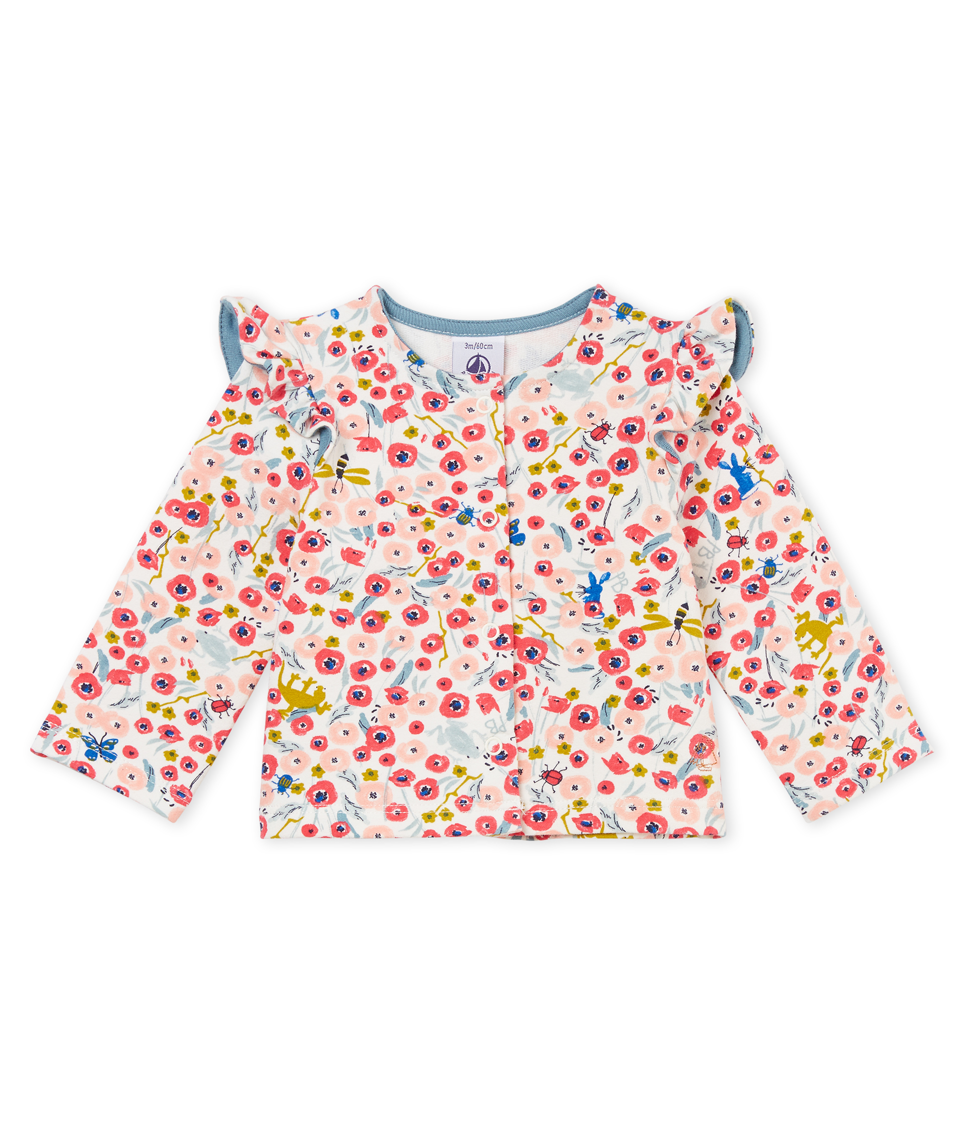 Cardigan in maglia fantasia neonata