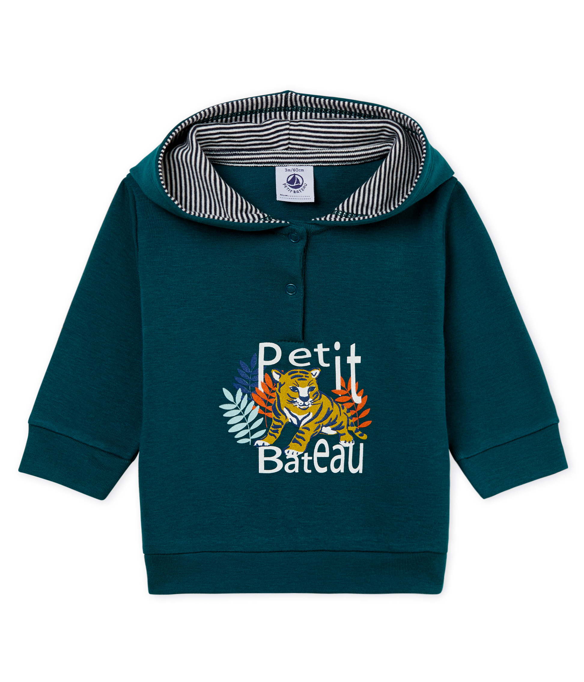 Felpa con cappuccio leggero neonato