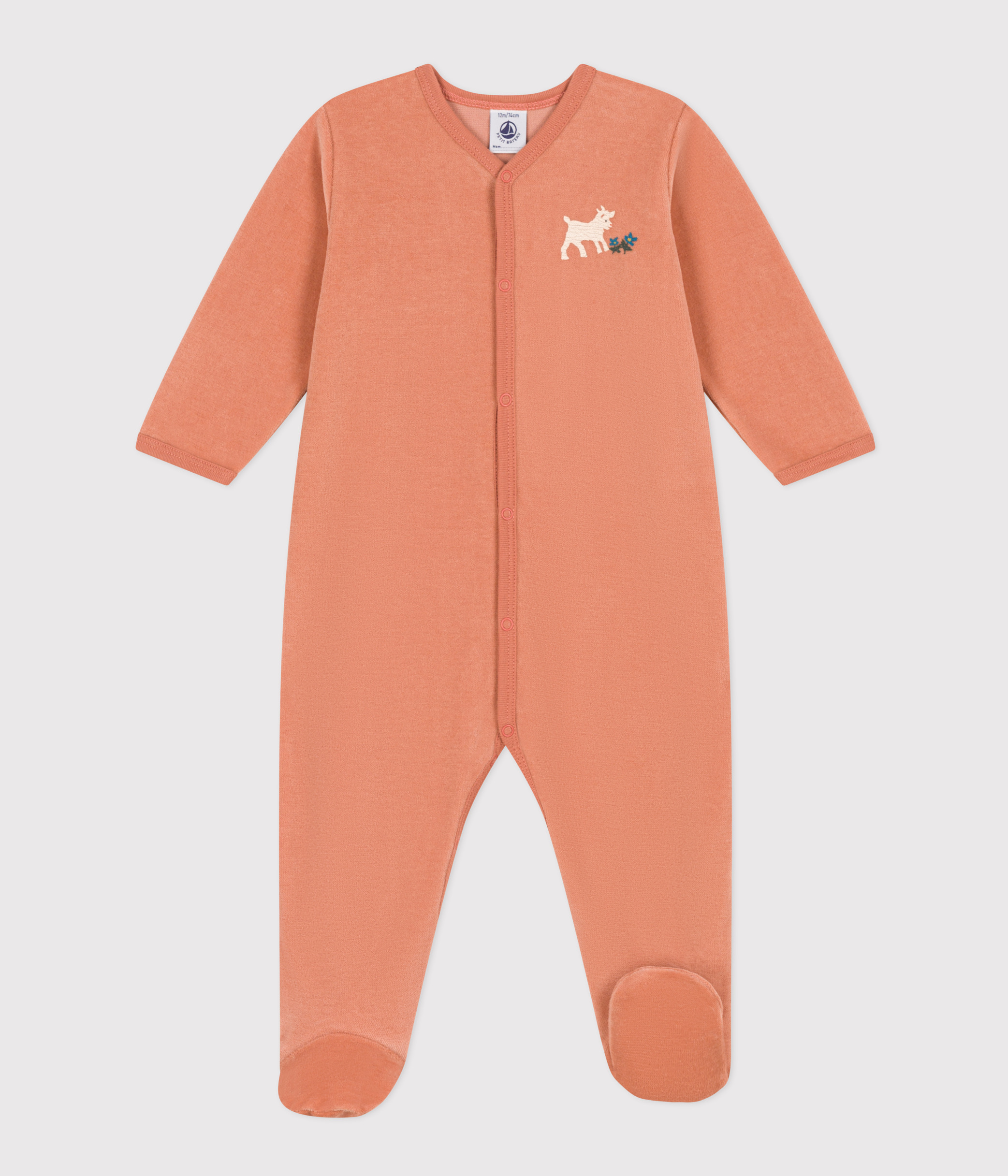 Pigiama bebè orso in ciniglia BRUT A084L03 | Petit Bateau