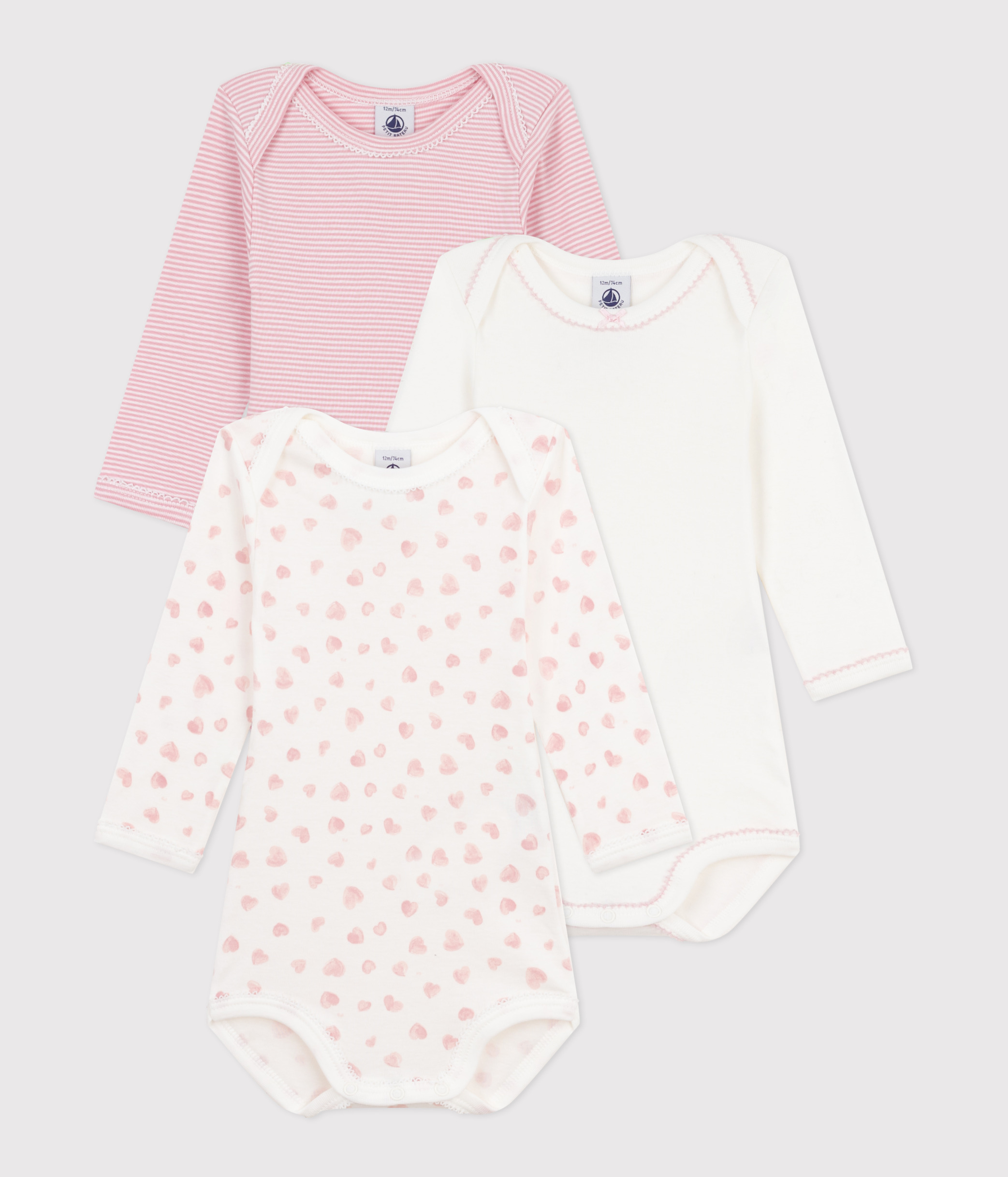 Body maniche lunghe per bebè Petit Bateau