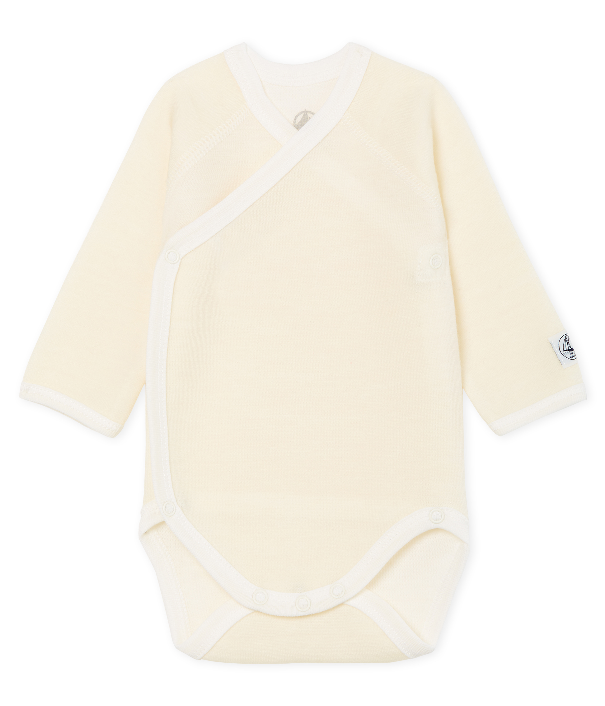 Petit Bateau Body Neonato Manica Lunga (Pacco Da 3): 100% Cotone Morbido E Pratico Per Bimbi Unisex