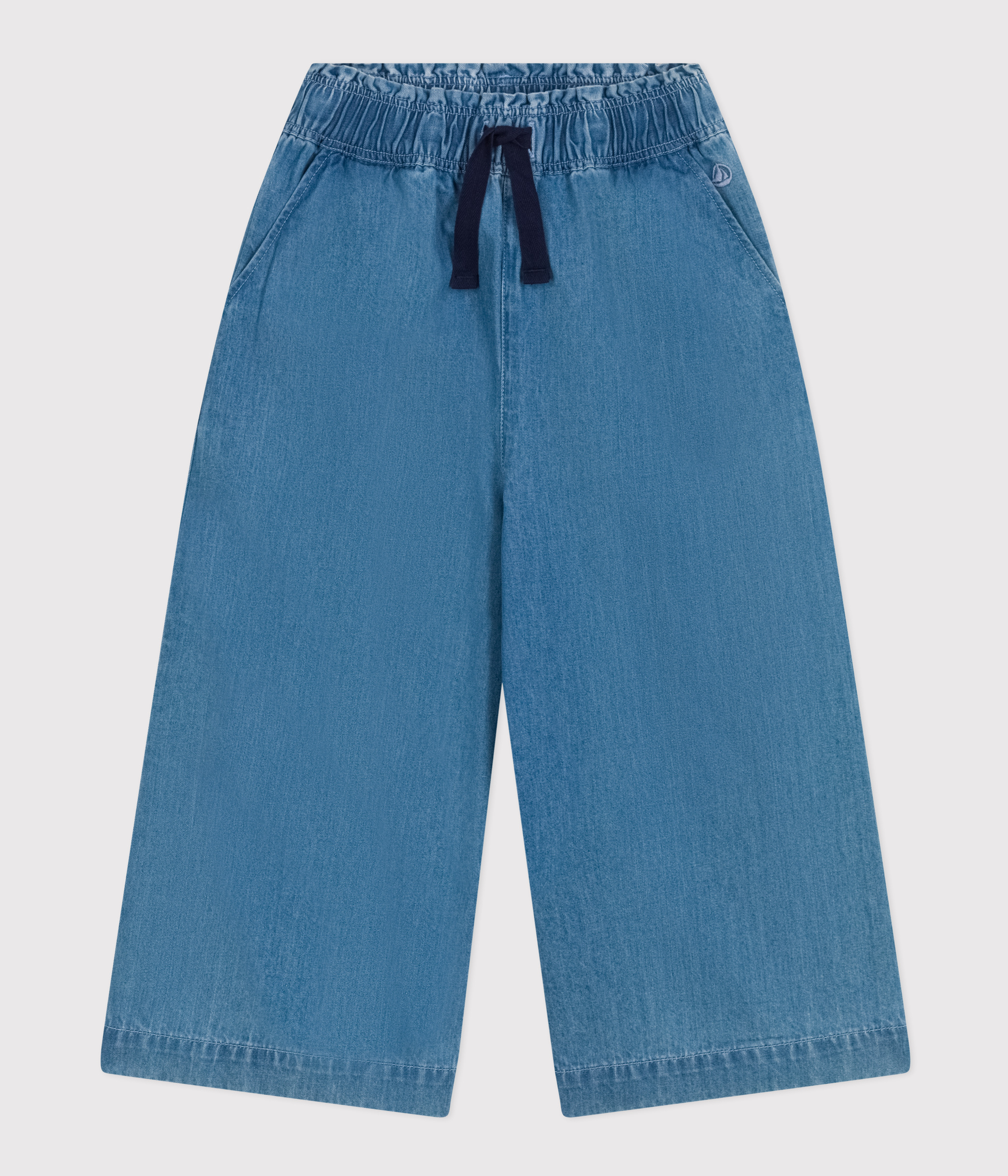 Please Pantagonna in denim blu da bambina RB08012G77J main image 1
