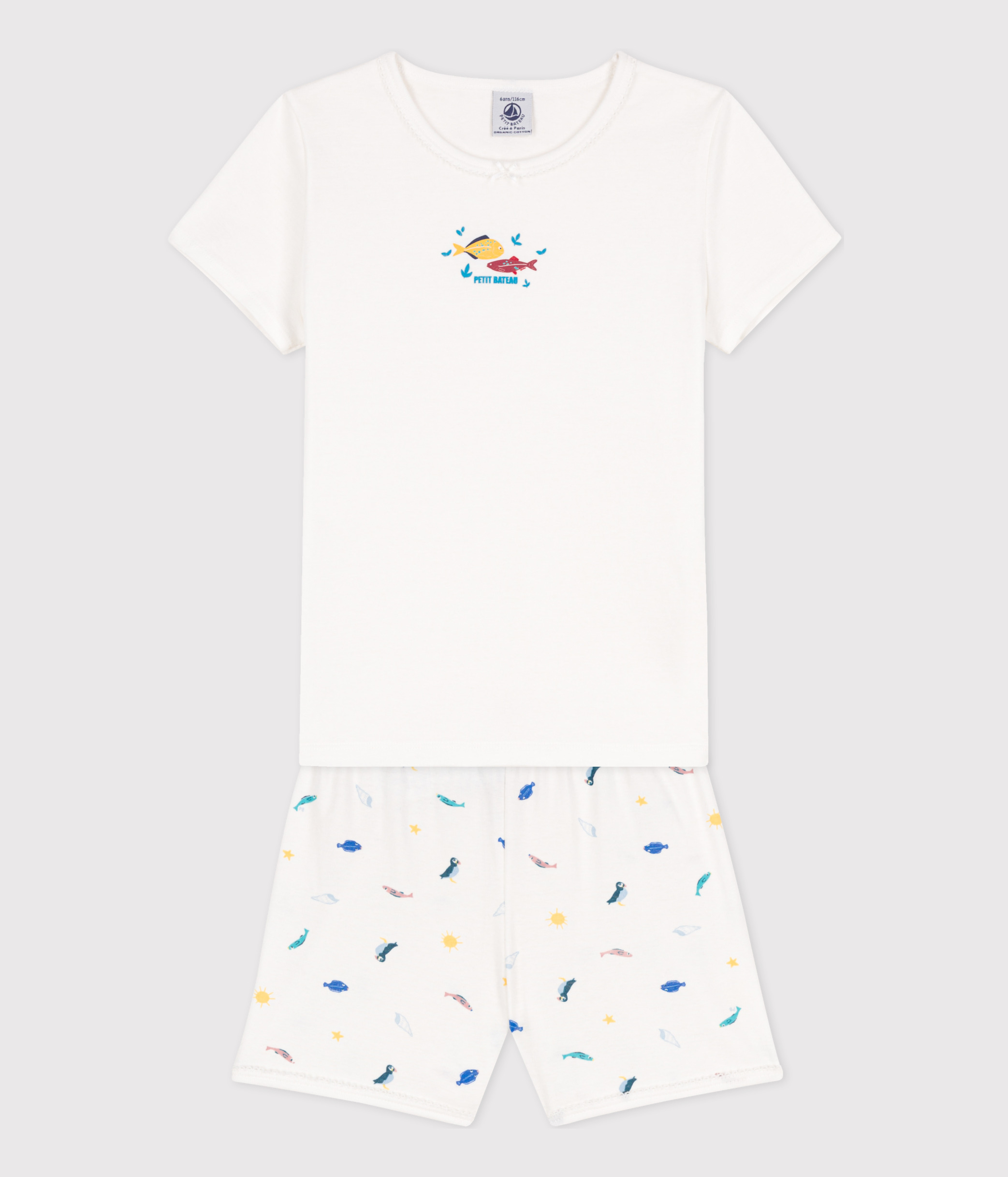 Petit Bateau Abbigliamento Pigiama Premaman Petit Bateau - Pacco Da 2, 100% Cotone, Manica Lunga Confezione 2 Pezzi