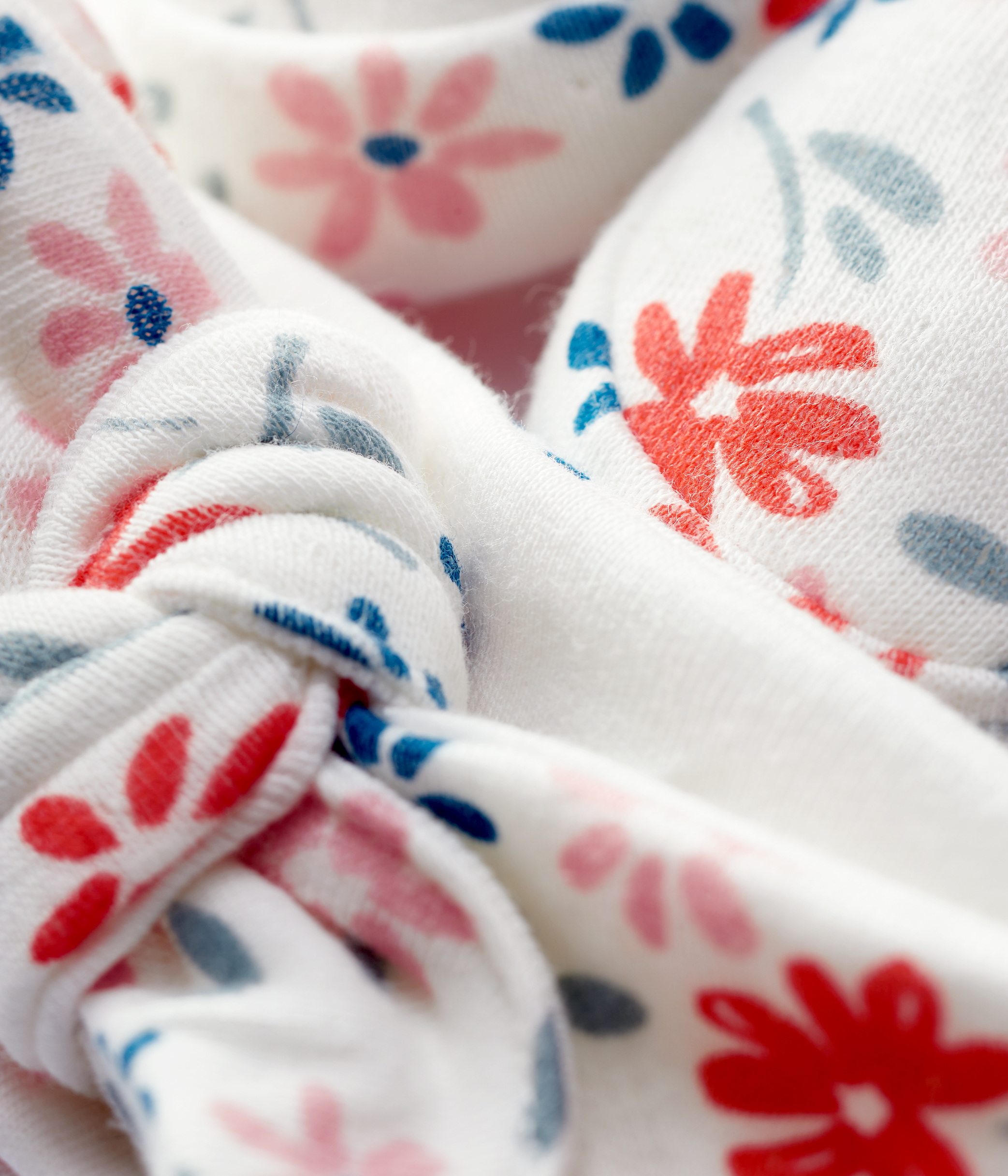 Fascia Snood Seasalt In Cotone Biologico – Stream Flower Bright Marine – Nuova Con Etichette