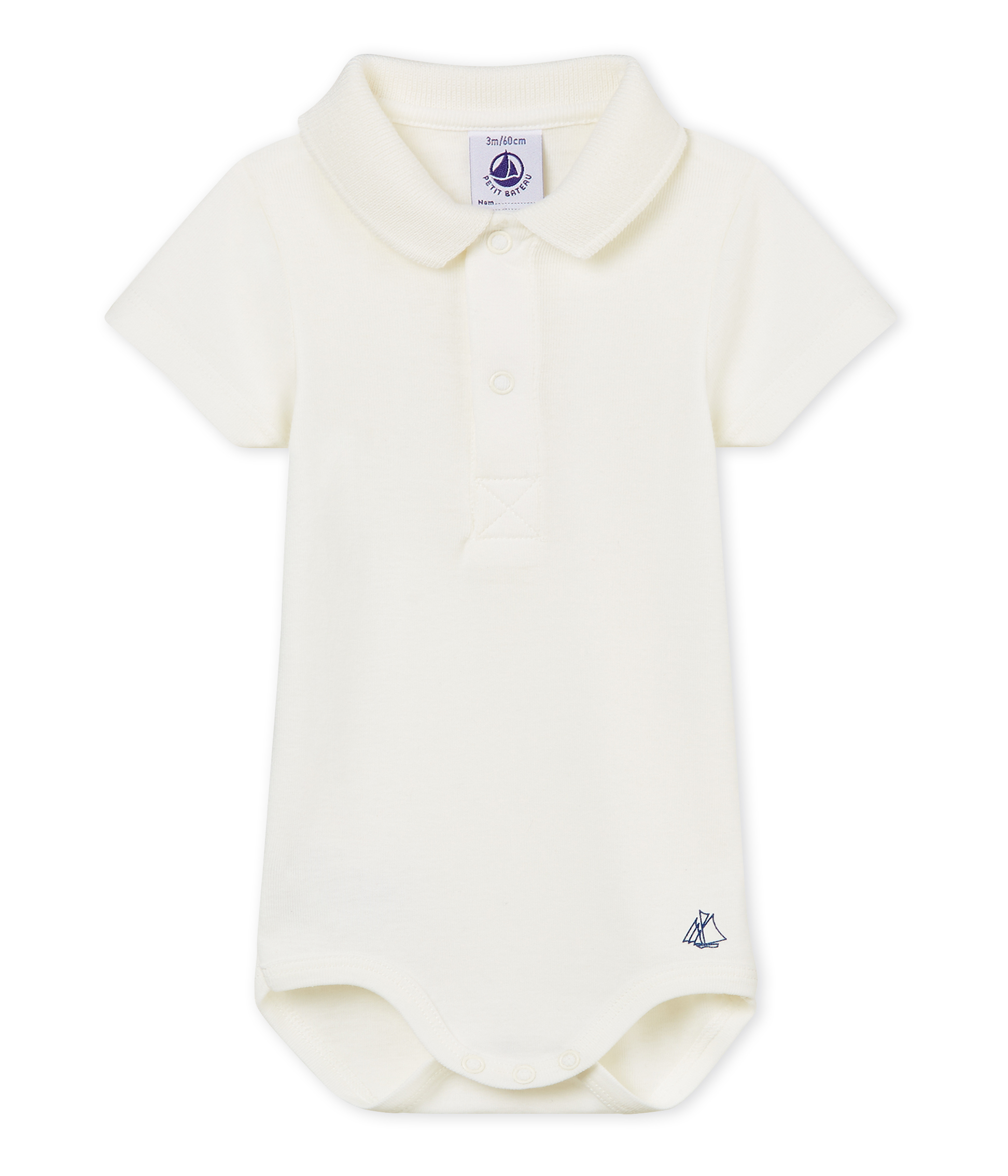 Body mc colletto polo neonato maschietto tinta unita