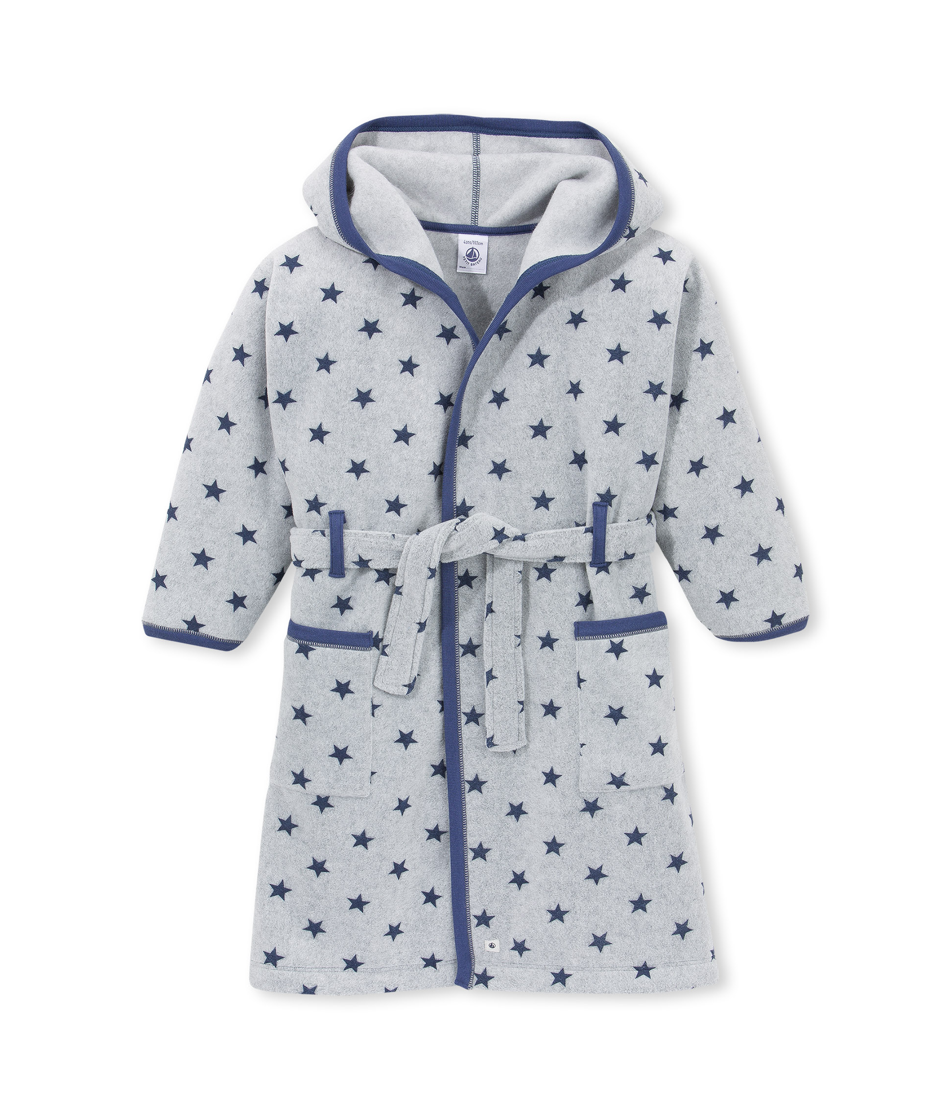 Vestaglia per bambino in pile stampato Petit Bateau