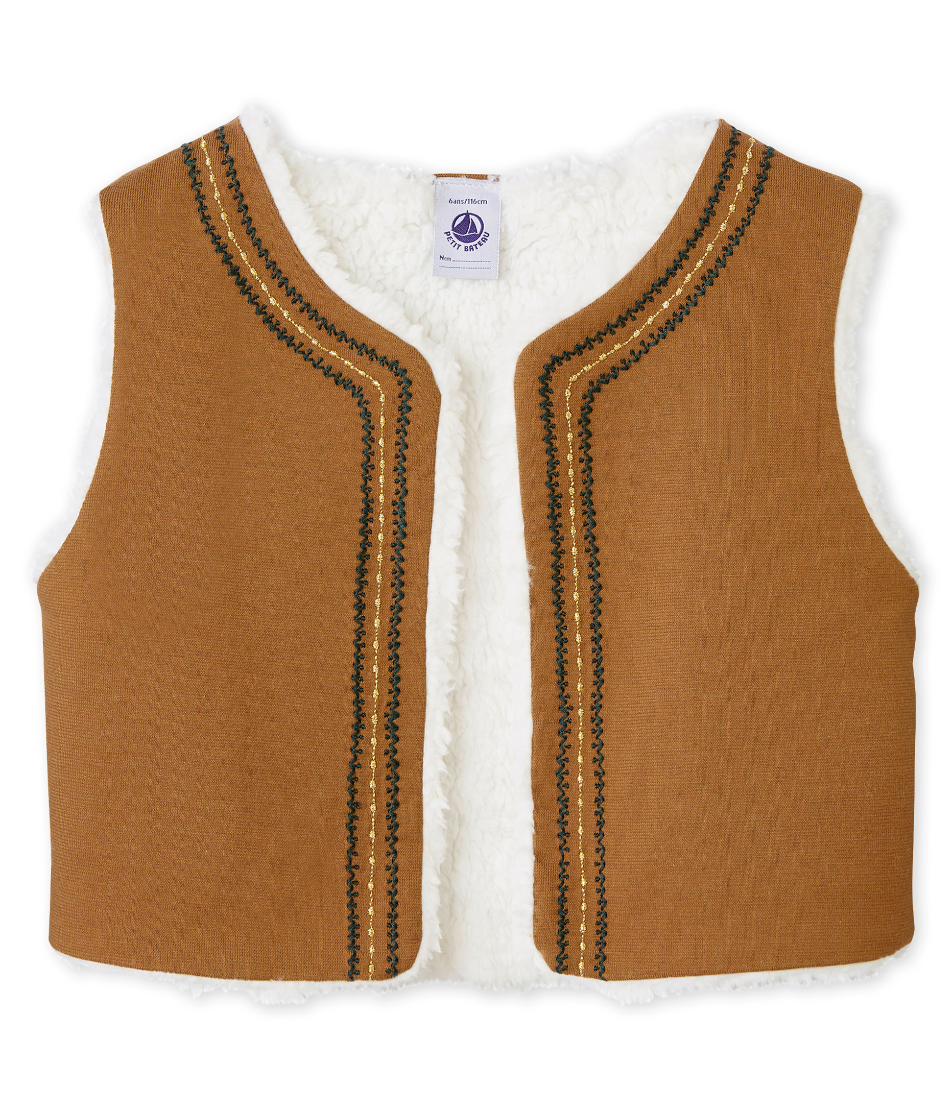 Gilet smanicato per bambina BRINDILLE Petit Bateau