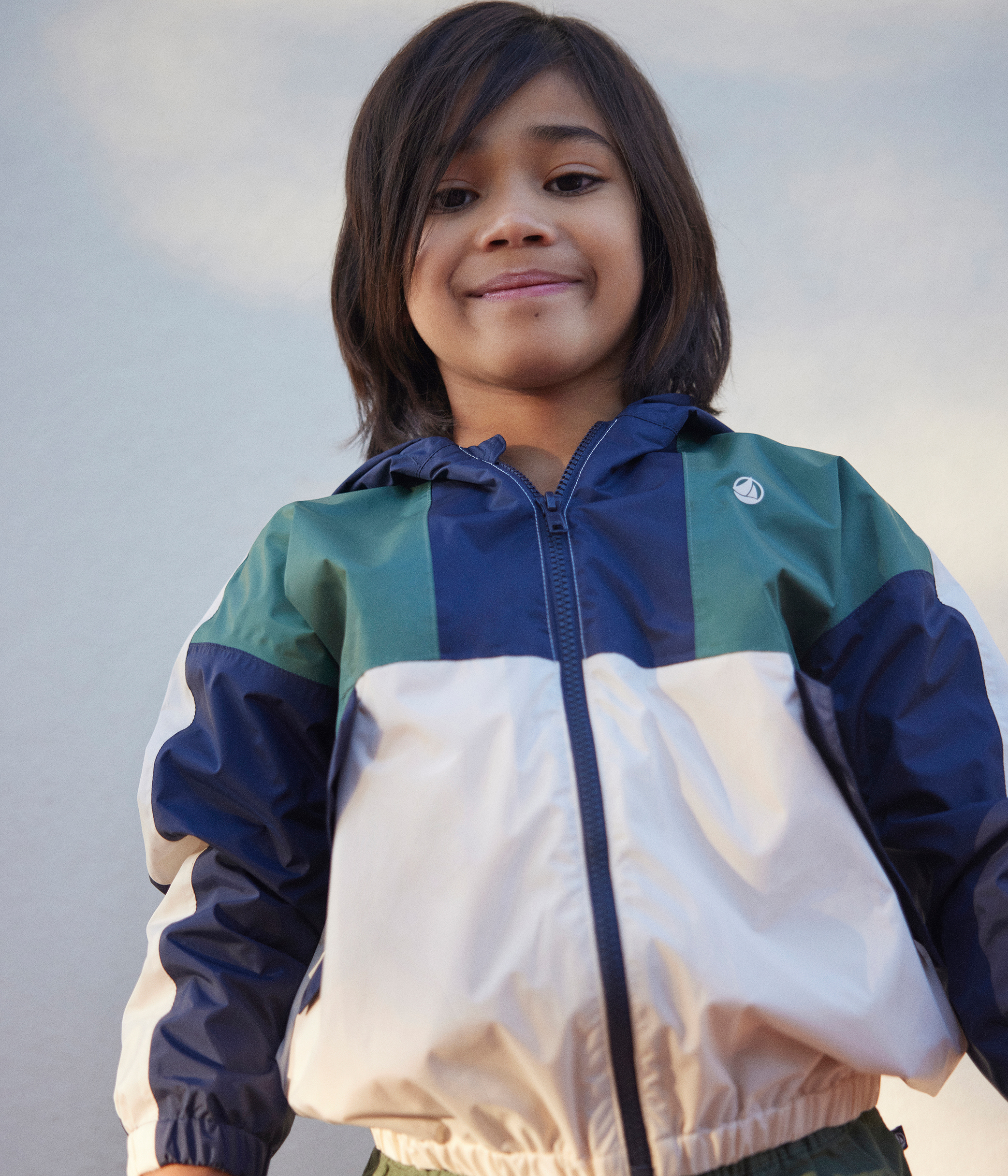 Giacca A Vento Petit Bateau Per Bambini E Ragazzi - In Poliestere, Classica, Lavabile In Lavatrice