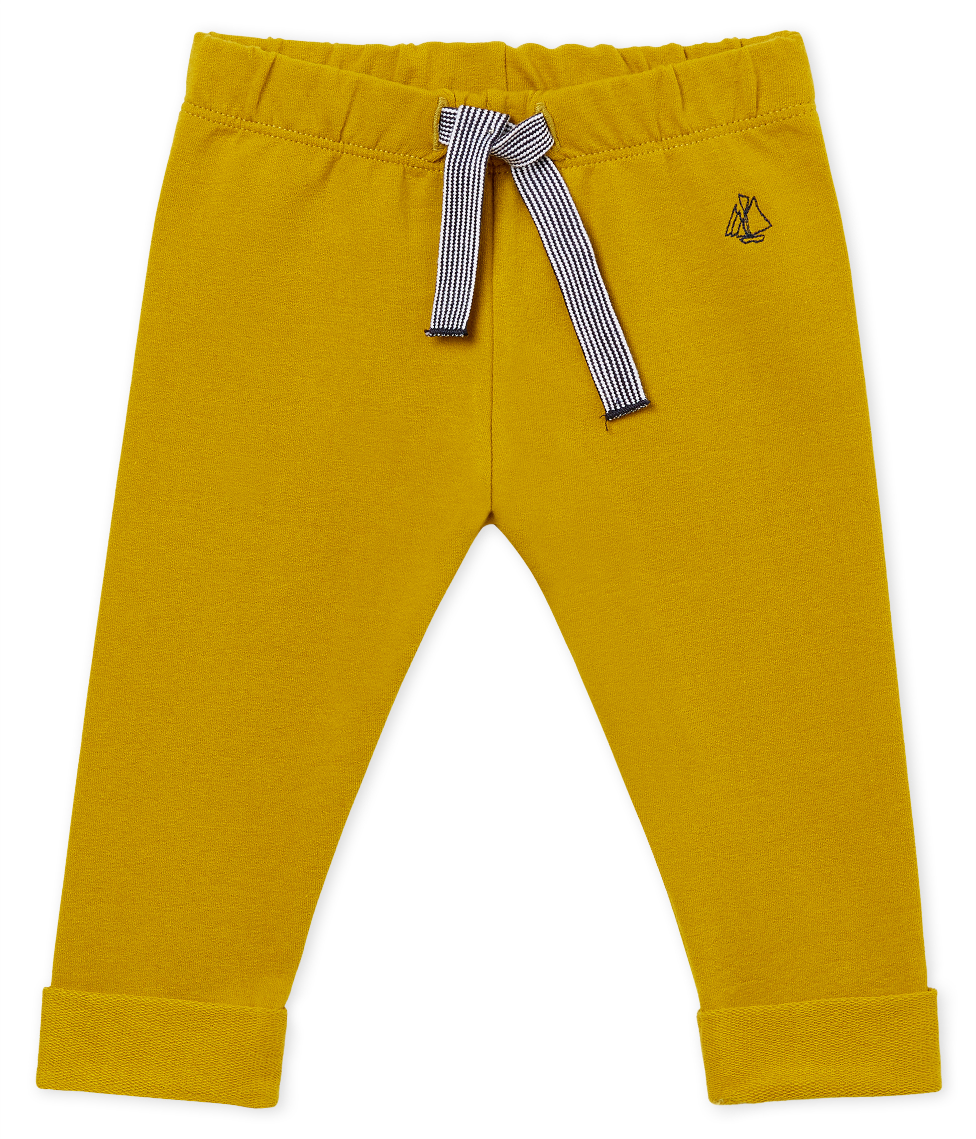 Pantalone maschietto in molleton leggero a tinta unita