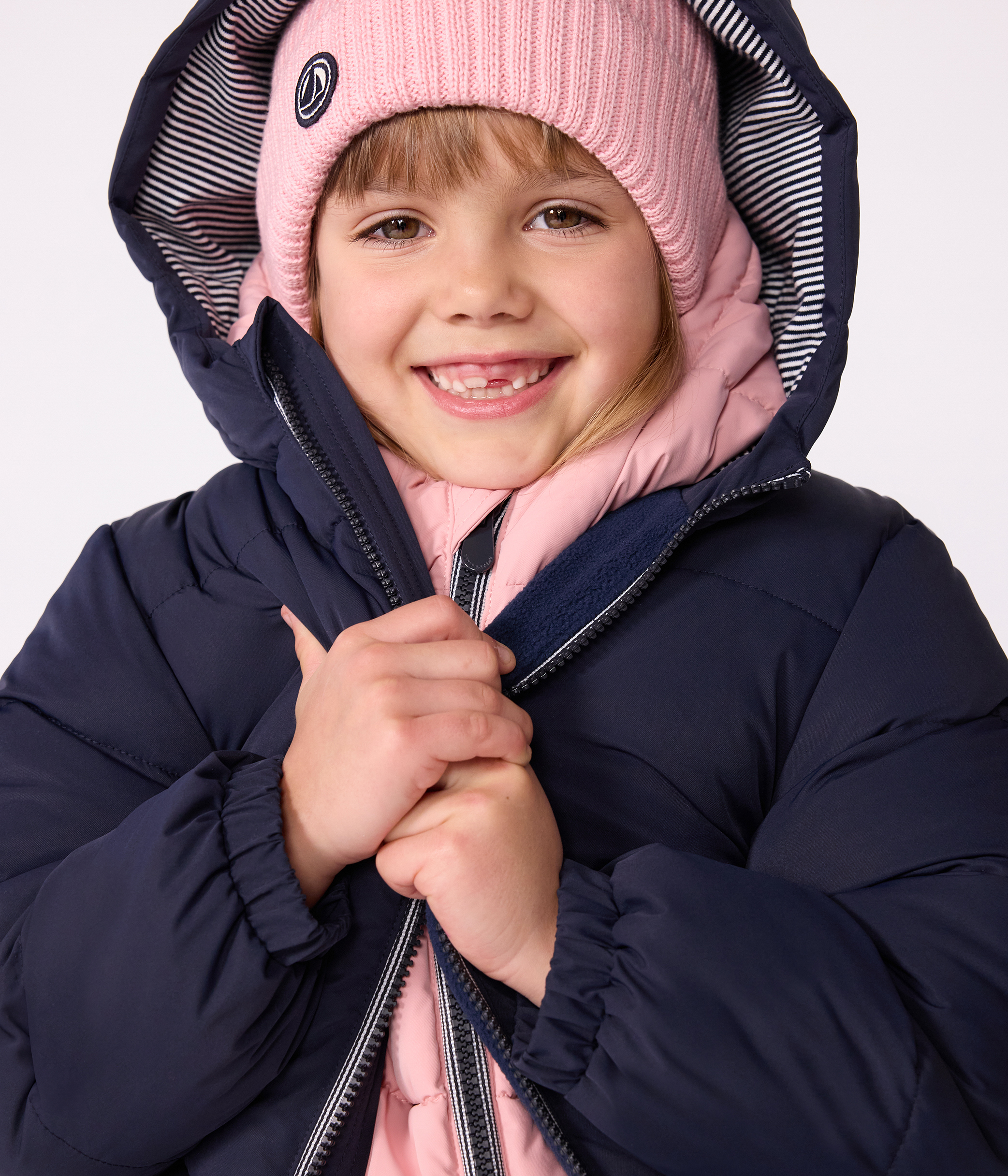 Piumino Invernale Petit Bateau Per Bambino – Colore Fascino, Tinta Unita, Foderato In Micropile, Con Cappuccio E Polsini Elastici, Taglia 8 Anni