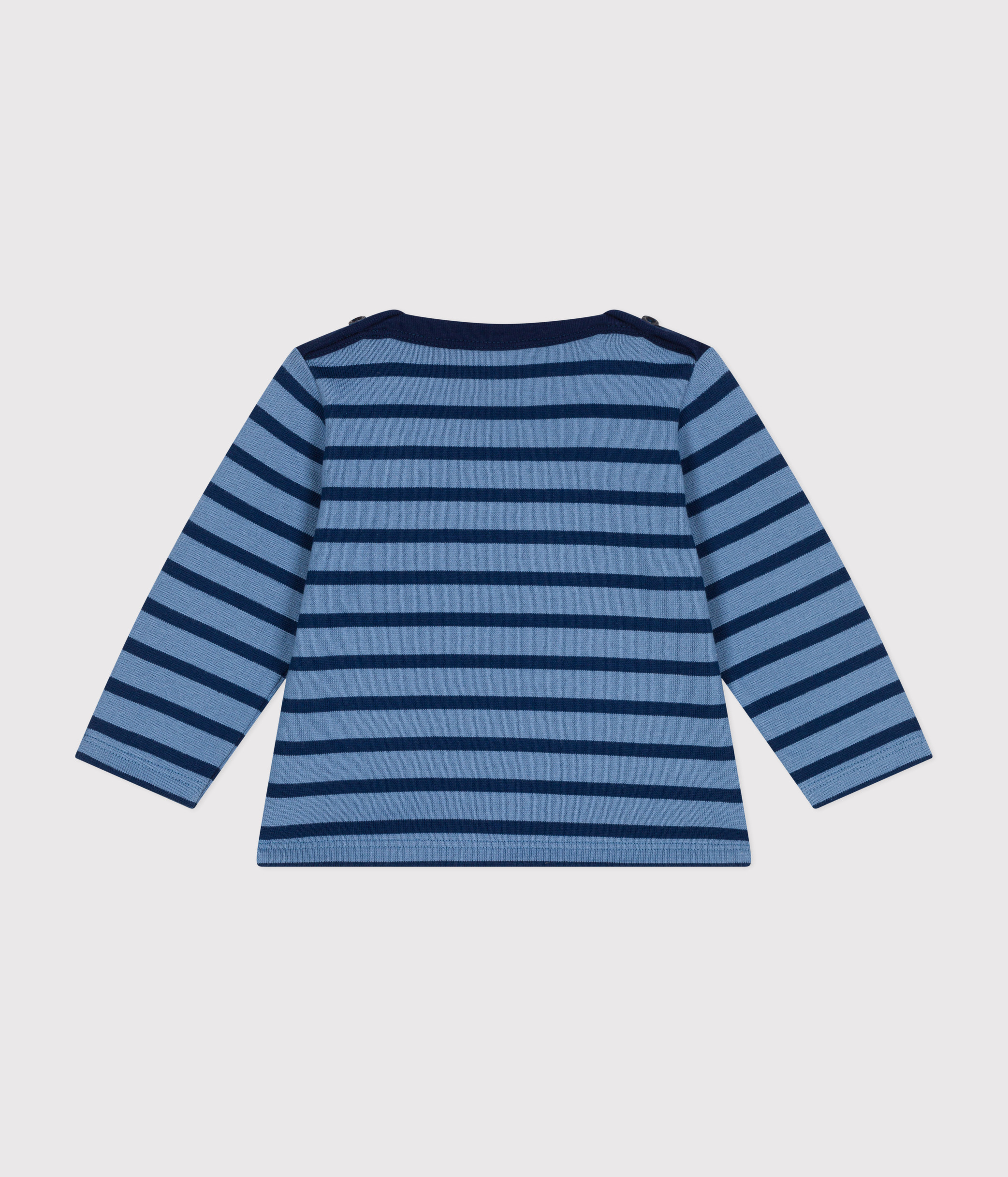Maglietta Maniche Lunghe Bambino, Cotone Morbido, Construction Navy, Taglia 2-3 Anni