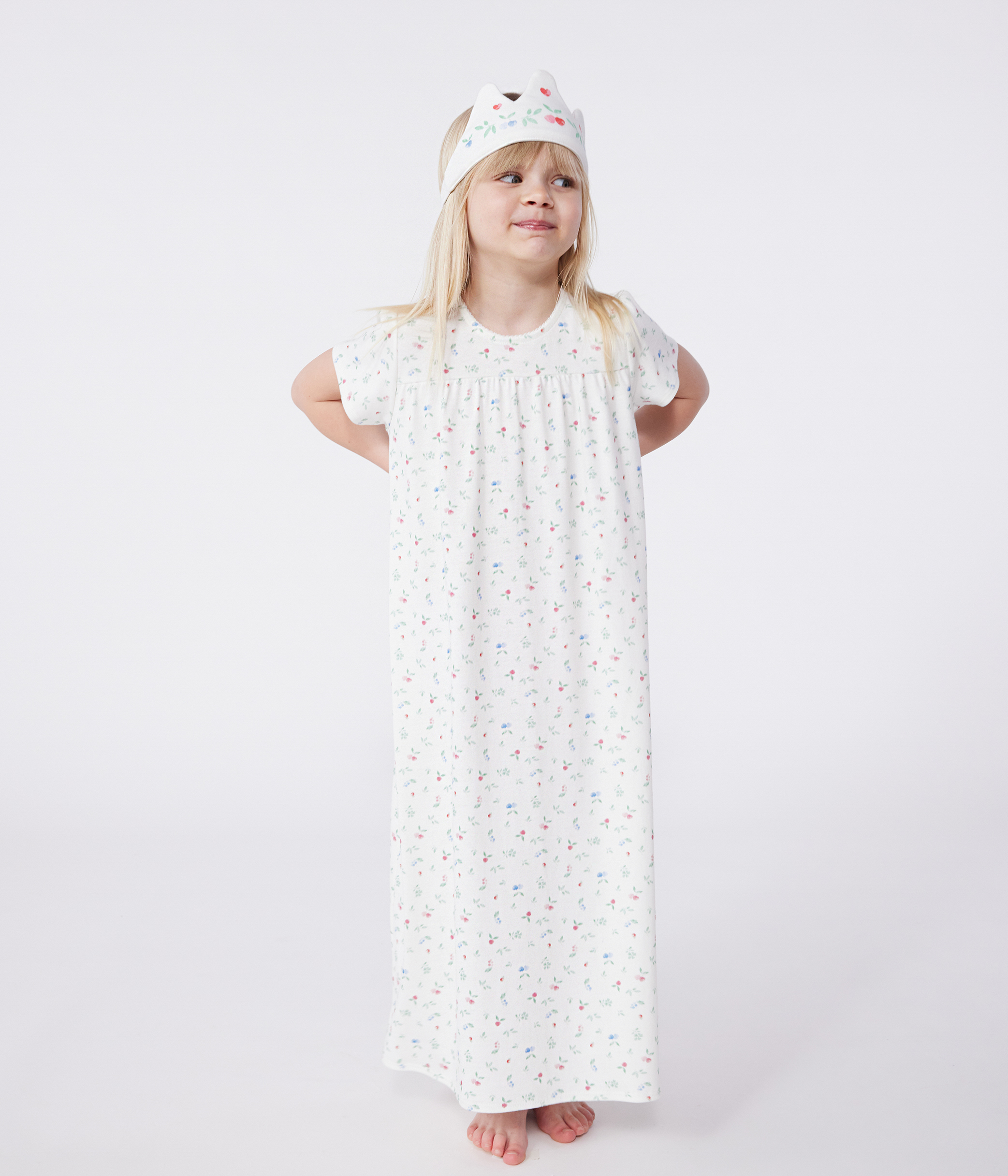 Camicie da Notte Bambina a Manica Lunga in Cotone e Flanella