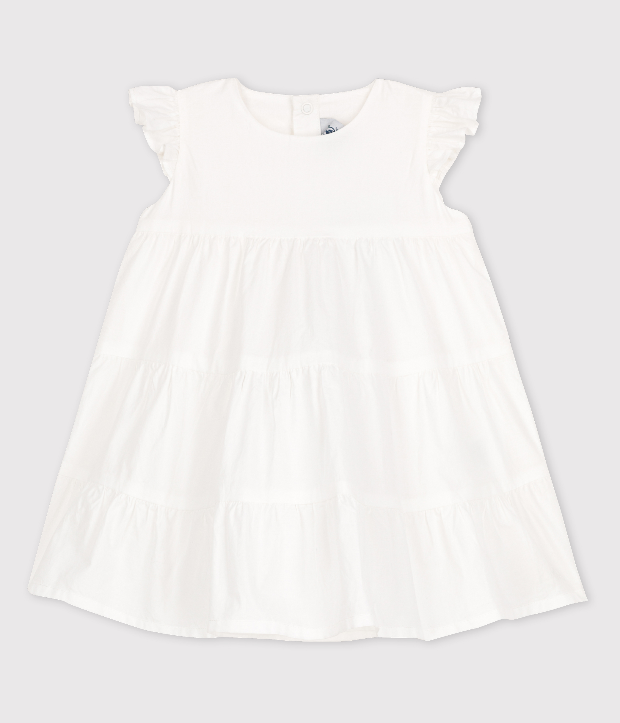 Abito Tuta Petit Bateau Senza Maniche - Vestito In Lyocell E Cotone Per Bambine