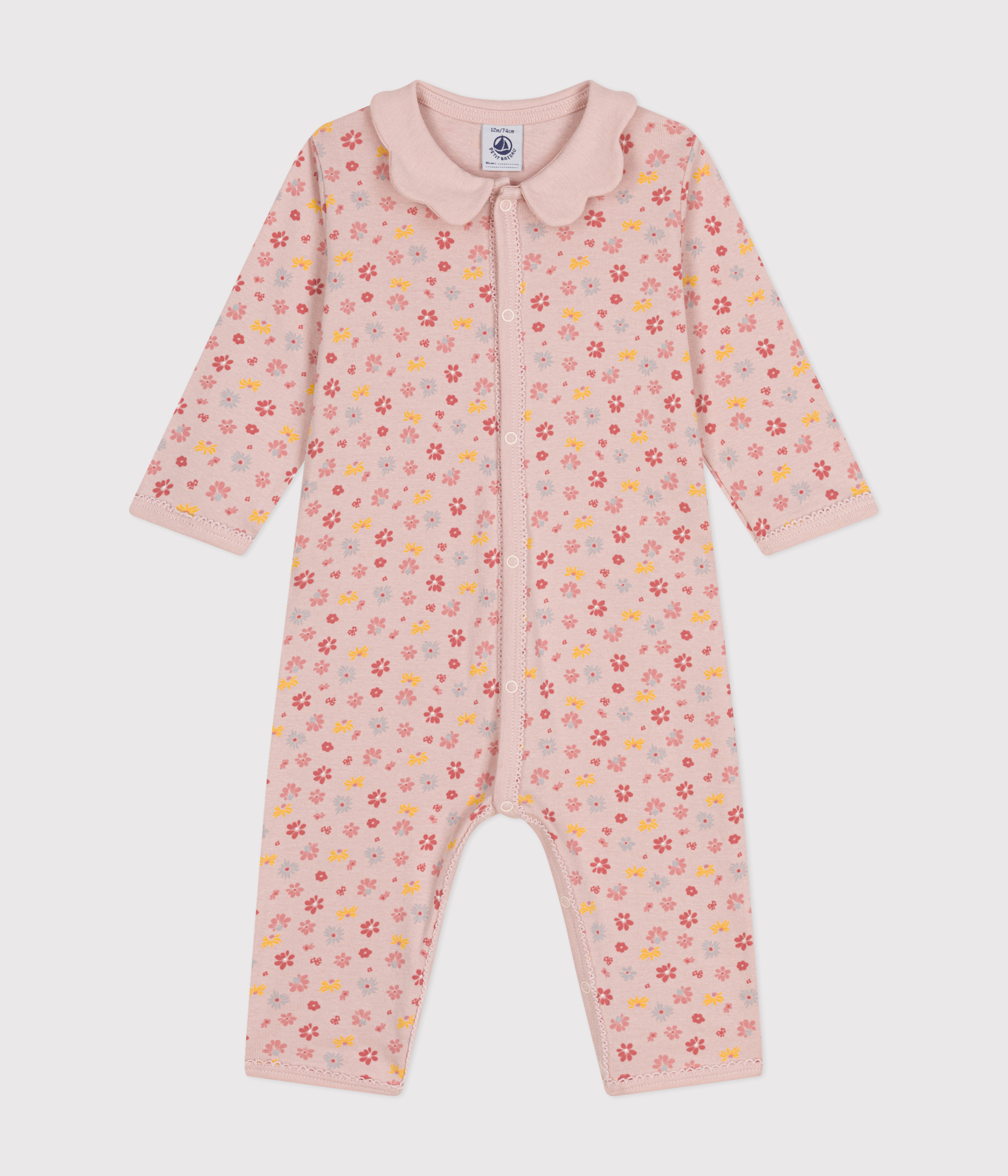 Camicia Da Notte Petit Bateau In Cotone Elasticizzato Con Stampa Floreale, Per Bambina, Taglia 8 Anni, Colori Bella/multico