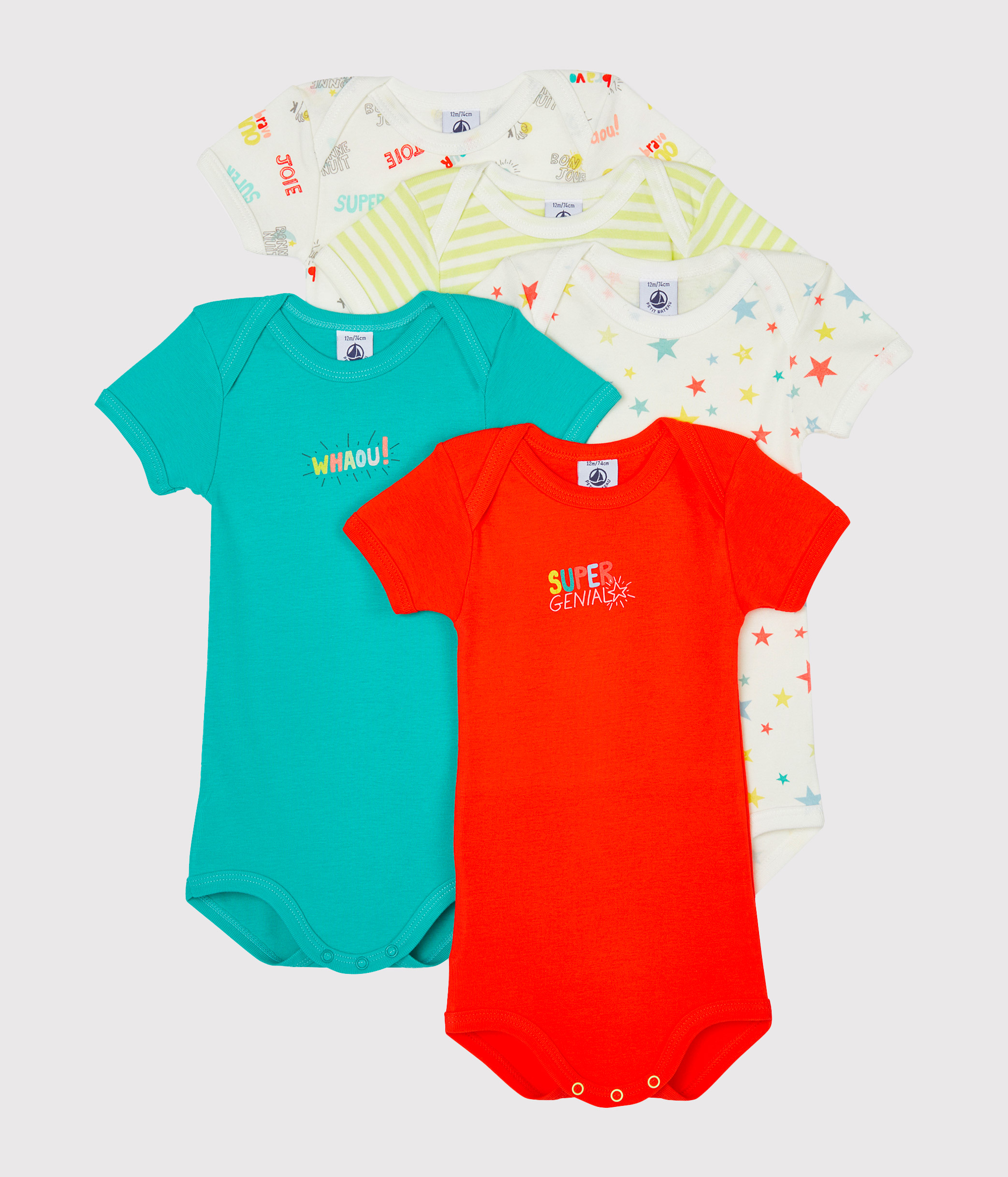NEXT Confezione Da 5 Body Per Neonata – Manica Lunga, 100% Cotone – Coniglio Rosa, Newborn - 5